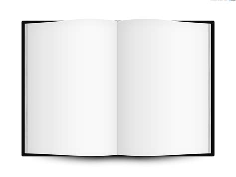 Blank Open Book Template Psdgraphics