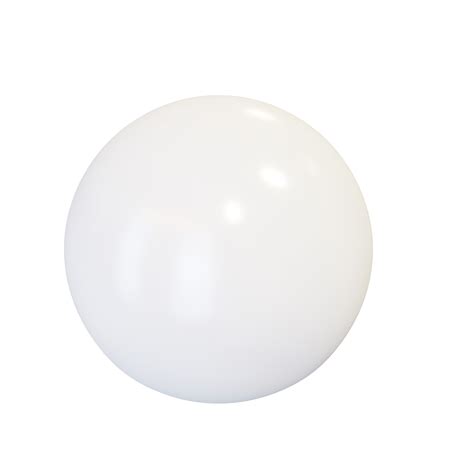 White Plastic Sphere 12658431 Png