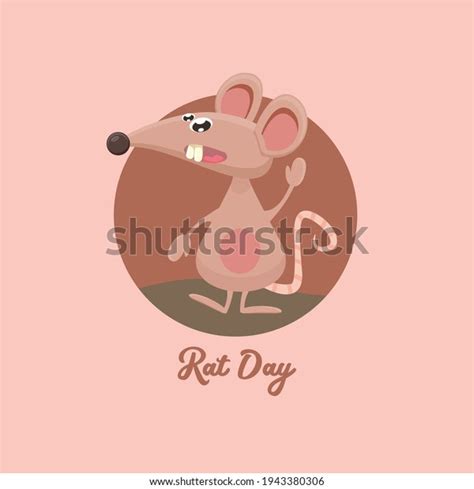 World Rat Day Banner Vector Cartoon Stock Vector Royalty Free