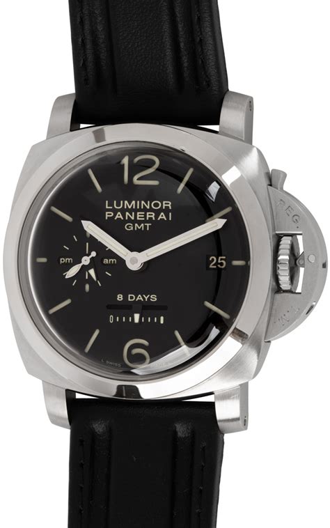 Panerai Luminor 1950 8 Days Gmt Pam 233 Sold Out Black