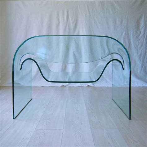 Cini Boeri Italian Fiam Ghost Armchair In Curved Crystal Glass 1987