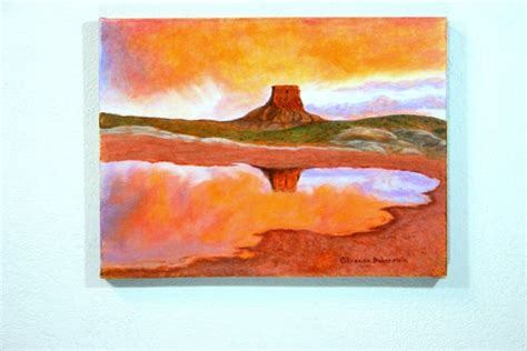 Southwest Painting Sunset Original Acrylic Painting Desert
