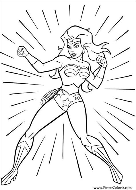 Desenhos Para Pintar e Colorir Mulher Maravilha Imprimir Desenho 018