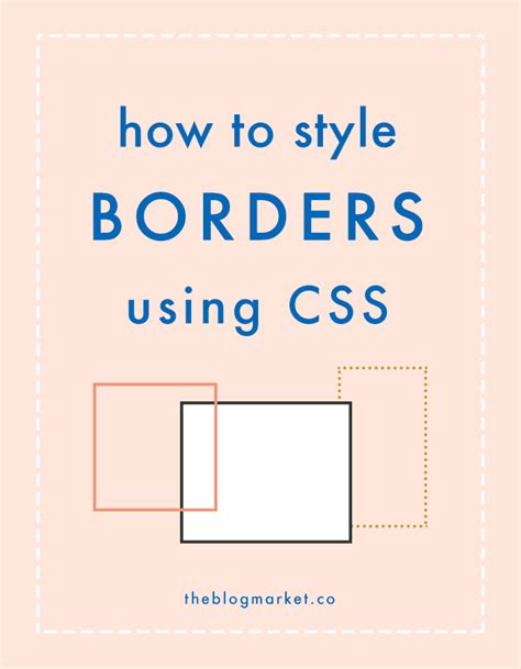 Css Basics Borders The Blog Market