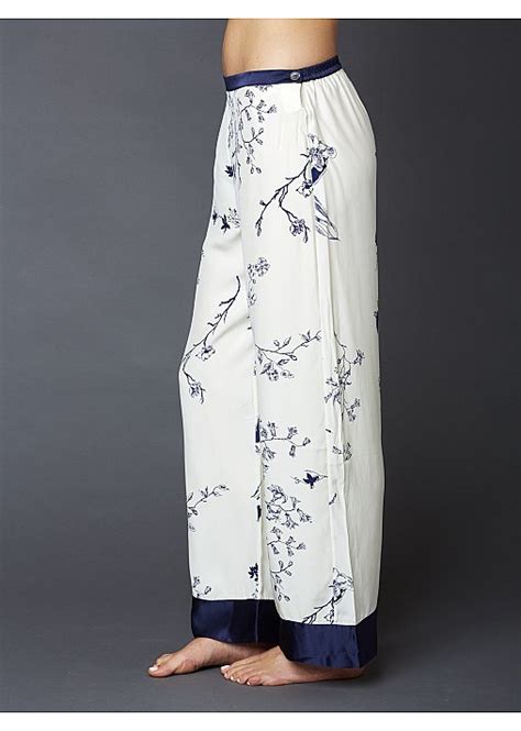 Jewel Garden Silk Button Up Pajamas Floral Print Julianna Rae