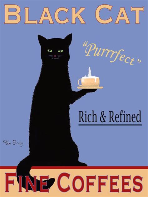 Black Cat Fine Coffees Premium Canvas Limited Edition Print