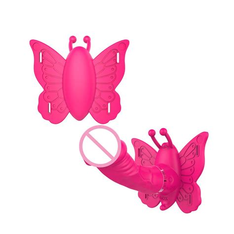 Medical Silicone Wearable Butterfly Vibrating Dildo For Women With Wireless Remote Control Usb