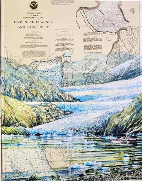 Mendenhall Glacier In 2021 Alaskan Artist Mendenhall Old Map