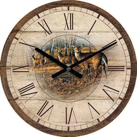 Rustic Clocks And Wildlife Clocks Deer Park Clock Black Forest Decor