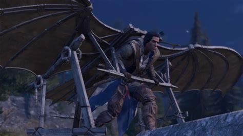 Assassin s Creed III Connor prueba la máquina voladora de Da Vinci