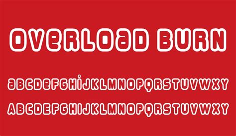 Overload Burn Font Font Tr