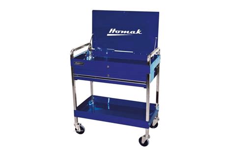 Homak Pro 1 Drawer Flip Top Service Cart I Bk05500190 Bl05500190