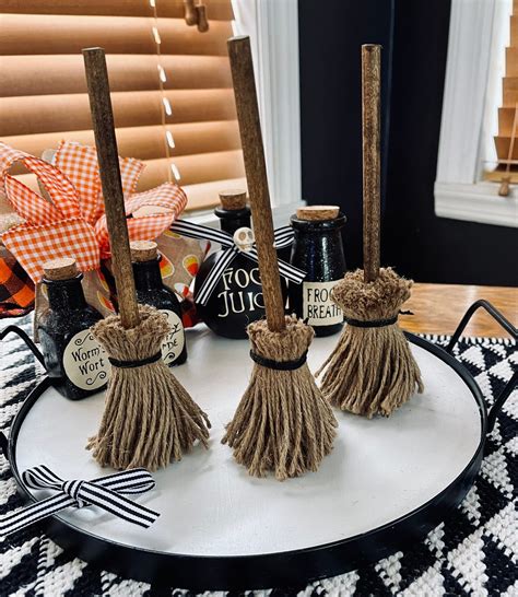 Each Individual Broom Stands At Approximately Inches Tall Crafted