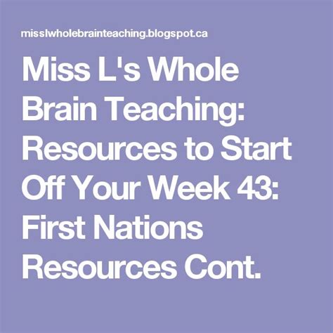 Miss Ls Whole Brain Teaching Resources To Start Off Your Week 43