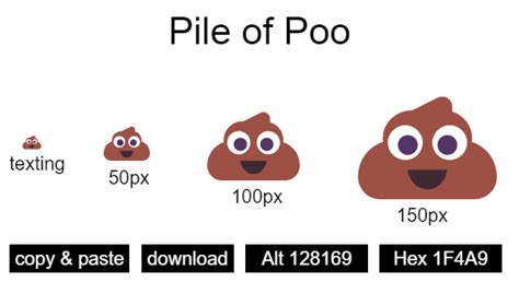 Pile Of Poo Emoji And Codes