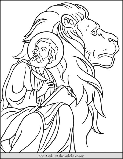 Saint Coloring Pages The Catholic Kid
