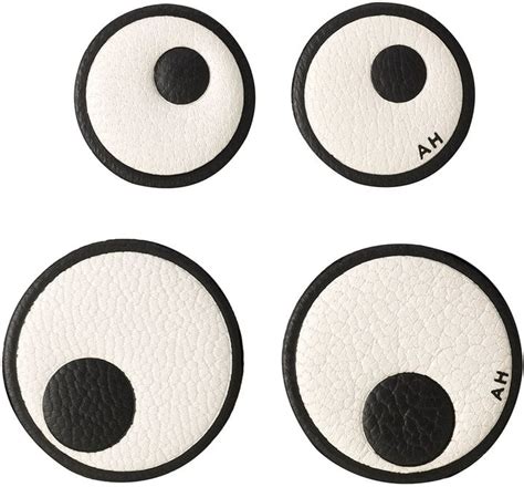 Anya Hindmarch Leather Eye Stickers For Handbag Chalk Anya Hindmarch Bags And Stickers