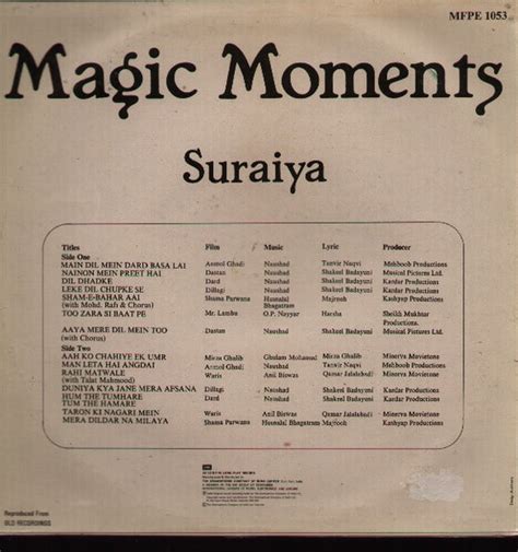 Buy Suraiya Indian Vinyl Record Best Buy Vinyl Records Bollywoodvinyl