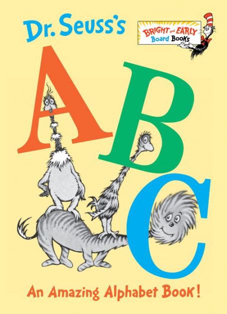 For purely teaching the alphabet, i think you're better off getting a book with a single letter per page. Dr. Seuss's ABC: An Amazing Alphabet Book! by Dr. Seuss, Board Book ...