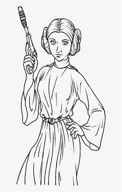 Star Wars Coloring Pages Leia