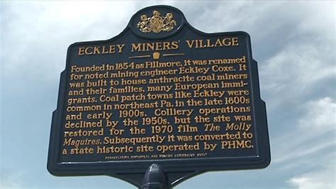 Eckley Miners Village Receives Historical Marker