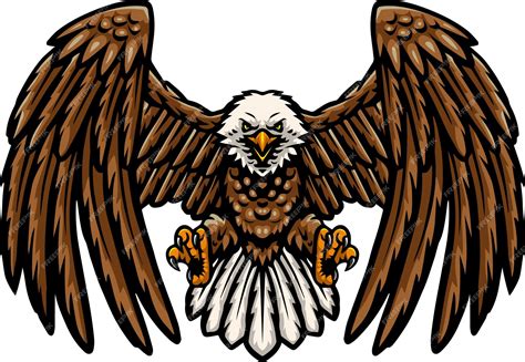 Premium Vector Strong Eagle Mascot Attacking