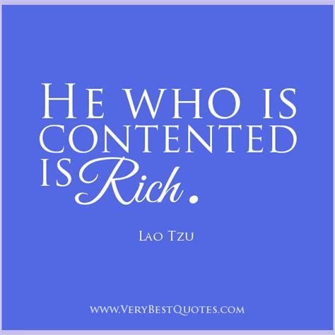 The state of being contented; Rich Lifestyle Quotes. QuotesGram