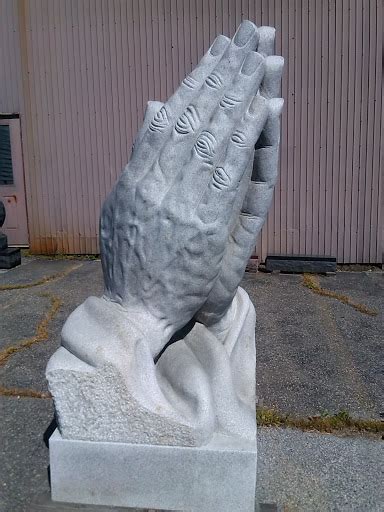 Praying Hands Granite Statue Portal In Barre Vermont United States