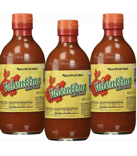 Valentina Salsa Picante Mexican Hot Sauce 370ml Pack De 3 WONDER MARKET