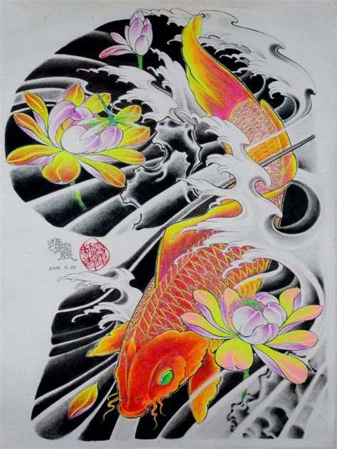 Tạo hình ảnh động dưới dạng vẽ, viết. 190 best tổng hợp hình xăm cá chép đẹp 3d vượt vũ môn hóa rồng hoa sen mặt quỷ đơn giản-tay-lưng ...