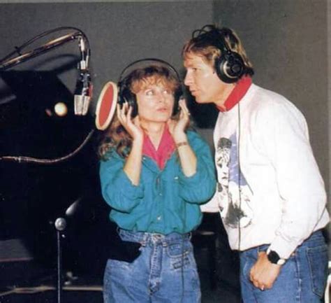 John Denver Recording Song Higher Ground With Wife Cassandra Delaney Denver 1986 Photo