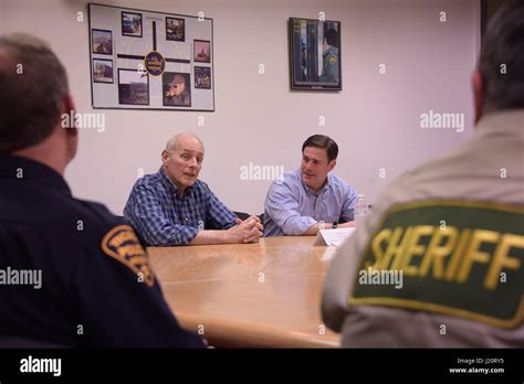 Us Homeland Security Secretary John Kelly And Arizona Governor Doug