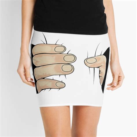 Funny Hands Grabbing Mini Skirt By Rott515 Redbubble