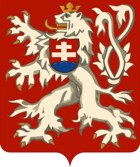 Coat Of Arms Of The Czechoslovak Republic 1920 1939 1945 1960 R