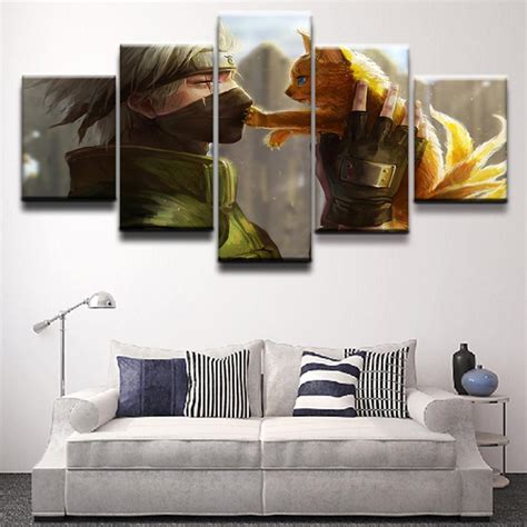 Discover our selection of amazing canvas art choices! Naruto 12 - Anime 5 Panel Canvas Art Wall Decor - Canvas Storm
