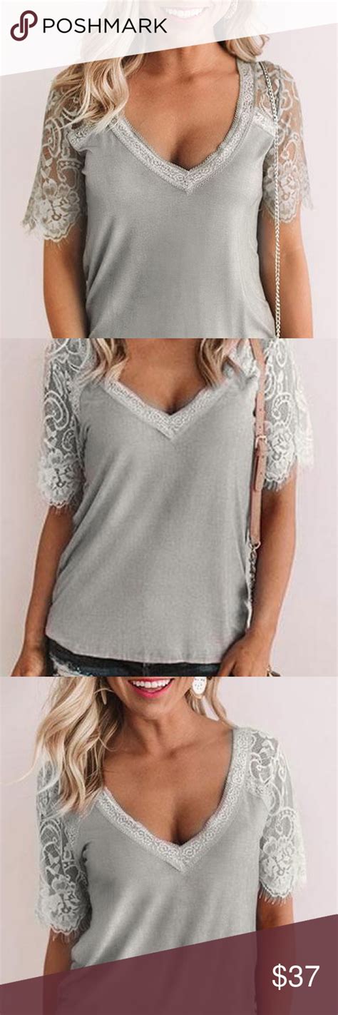 Lace Scallop Raglan Sleeve Knit Top Knit Top Clothes Design Fashion