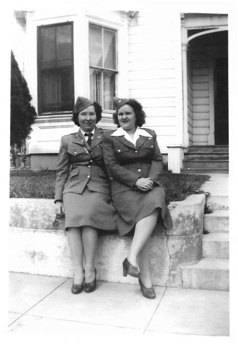 Wwii Women Us Army Air Force Navy Vintage Snapshot Military Etsy
