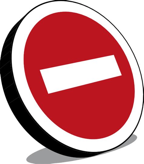Elke dag worden duizenden nieuwe. No Entry Sign Clip Art at Clker.com - vector clip art ...