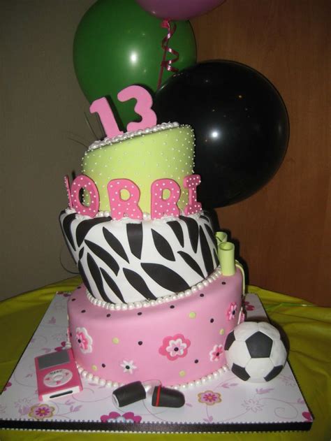 17 Best Images About Cakes For A 13 Year Old Girls Birthday Party On Pinterest Zebra Print