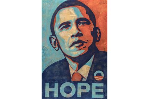 Original Shepard Fairey Obama Hope Artwork Sells For 735000 Usd