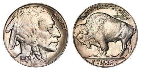1937 S Buffalo Nickels Indian Head Nickel Line Type Value And Prices