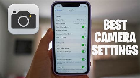 The Best Iphone Camera Settings In 2022 Super High Quality Youtube