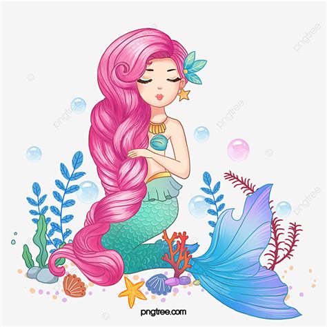 ¡encuentra miles de gifs animados, imágenes y animaciones en gifsanimados.org! Sirena Submarina De Dibujos Animados Dibujados A Mano ...