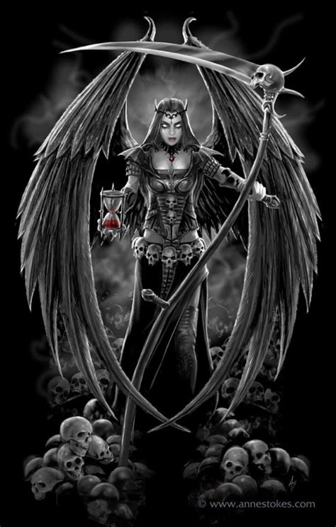 Anne Stokes Female Grim Reaper Grim Reaper Art Grim Reaper Images