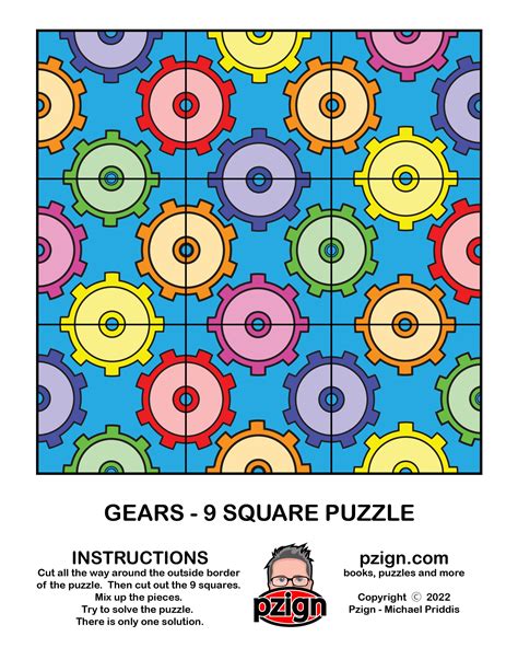 9 Square Puzzles Free Printable Pzign