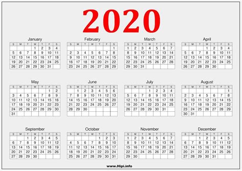 Calendar 2020 Wallpapers | HD Background Images | Photos | Pictures ...