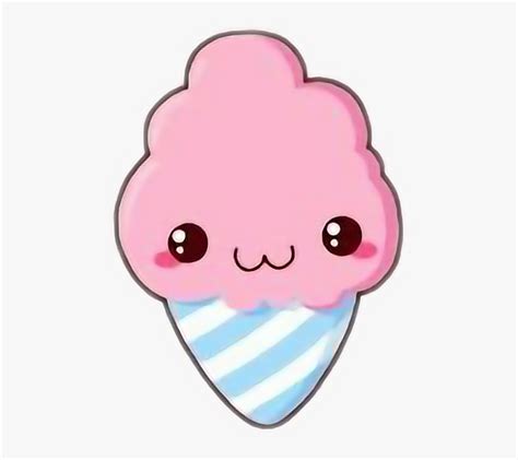 Cotton Candy Cute Cartoon Candy Floss Hd Png Download Transparent