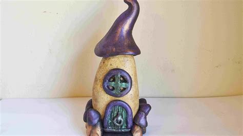 Diy Stone Fairy House With Polymer Clay Youtube