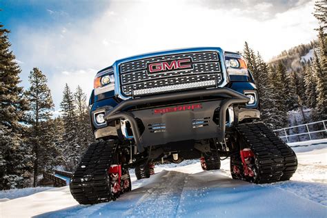 Make Tracks In The Snow With The Gmc Sierra All Mountain Concept Off