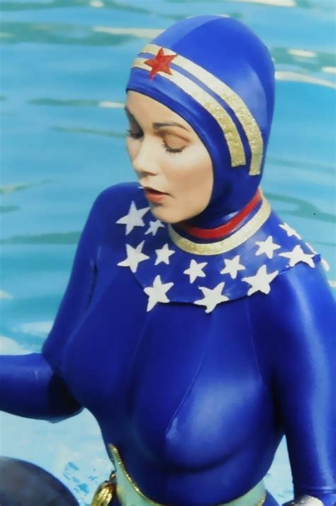 Lynda Carter In The Wonder Woman Wetsuit Behind Th Tumbex